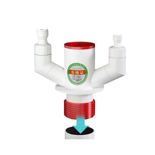 Kitchen sewer pipe three-way pre-filter deodorant drain pipe sink dishwasher water purifier multi-function joint