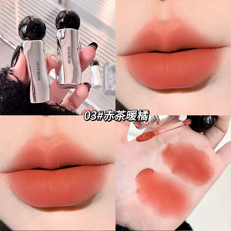 GegeBear nube ligera nube nube velvet lipstick rosa suave niebla matte seda color transfronterizo niebla sensación de maquillaje esmalte labial