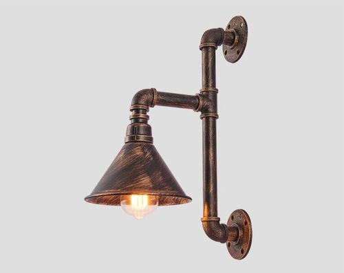 American Retro Industrial Style Restaurant Bar Counter Corridor Lighting Creative Loft Background Wall Iron Pipe Wall Lamp