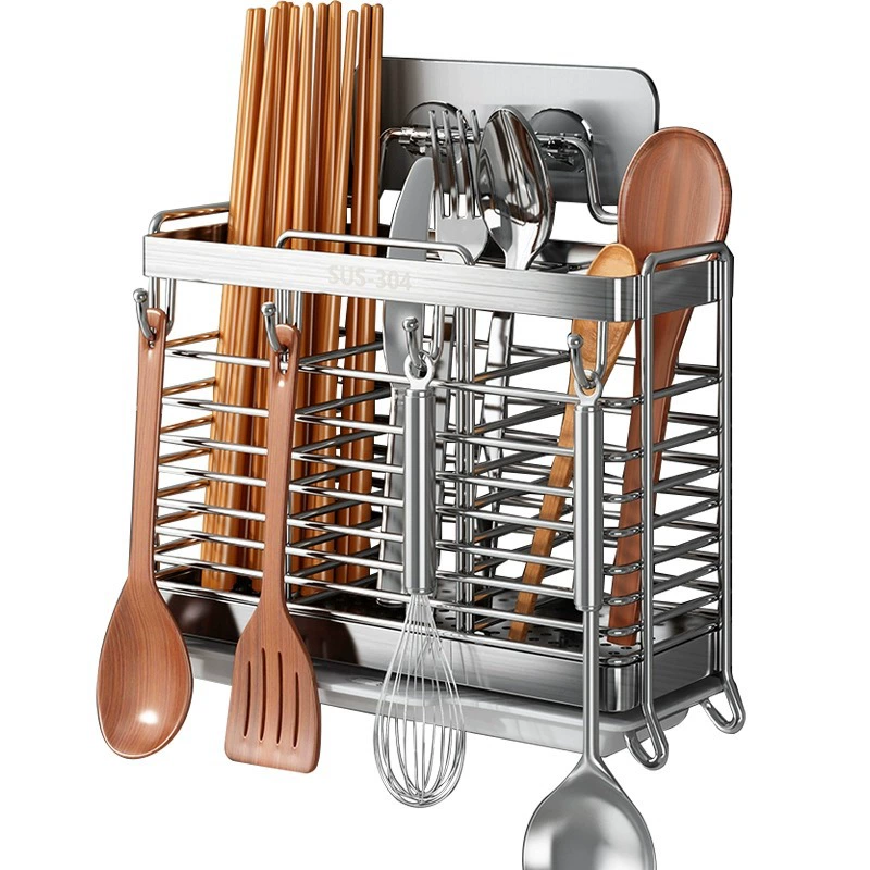 Chopsticks stainless steel for home use, drying rack, kitchenware, storage system