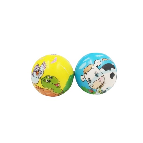Cross-border 5.0 cartoon PU foam sponge ball stress relief and pressure relief toy for children finger piano practice ball