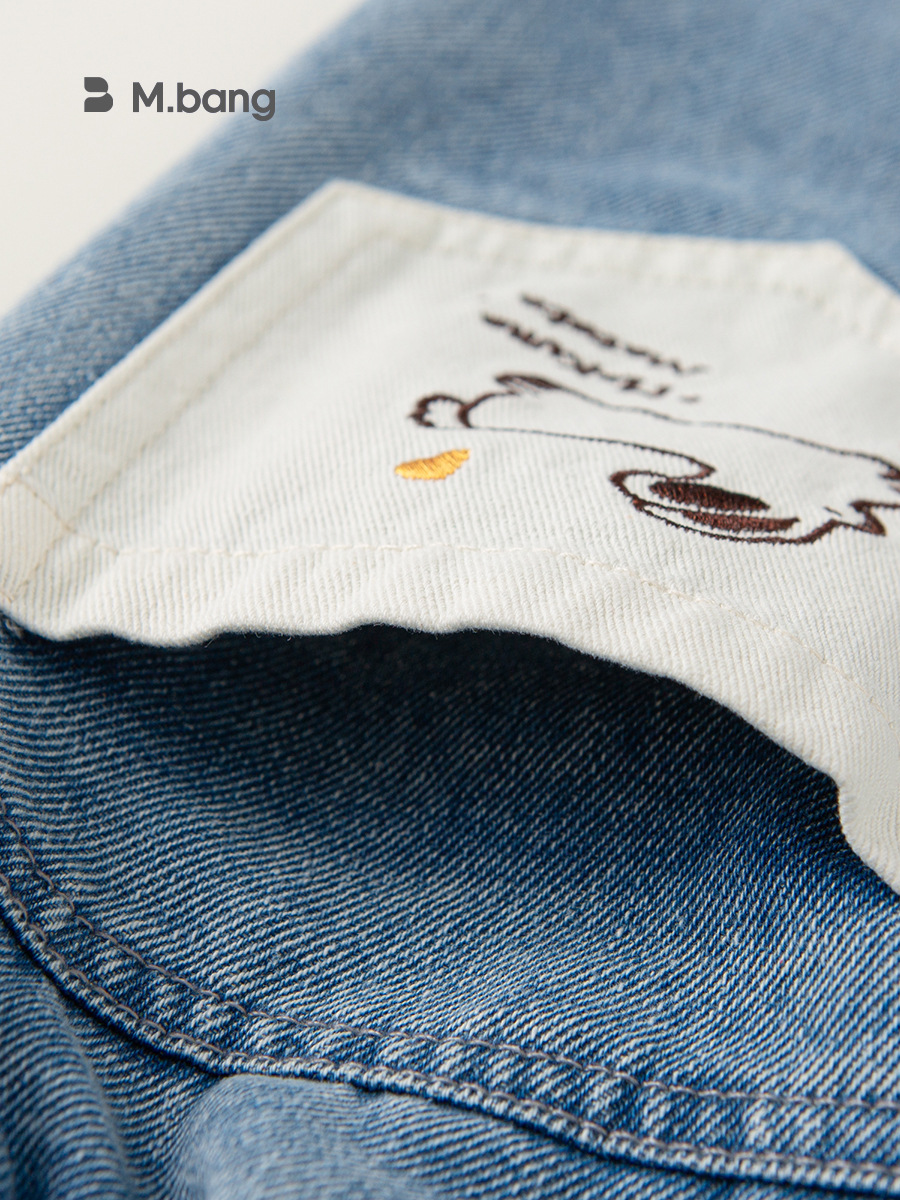 Youbao ropa para niños jeans para niños otoño nuevos pantalones casuales para niñas primavera y otoño pantalones sueltos de otoño para bebés coreanos image 5