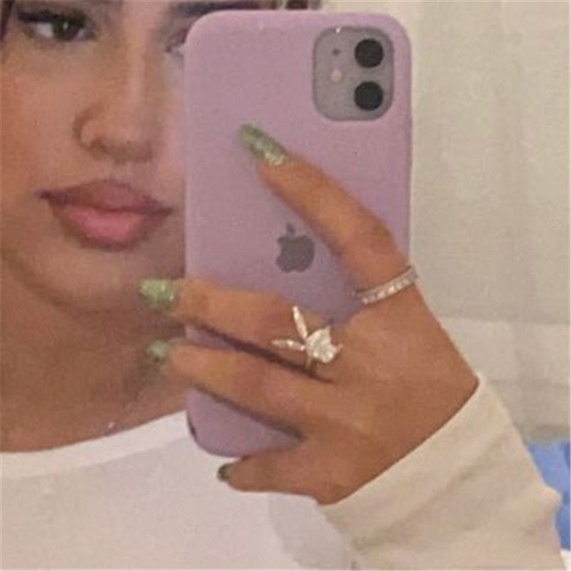 Fashion Rabbit Copper Plating Zircon Open Ring 1 Piece