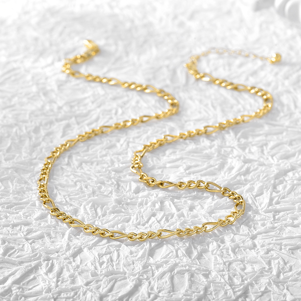 Minimalist Figaro Chain Necklace For Women Layered Collarbone Style_voghion.com