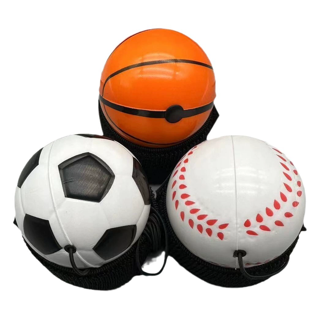 PU высокоэластичный запястье эластичный мяч тренировка координации рук и глаз наручный мяч пожилой запястье Открытый Фитнес детский игрушечный мяч