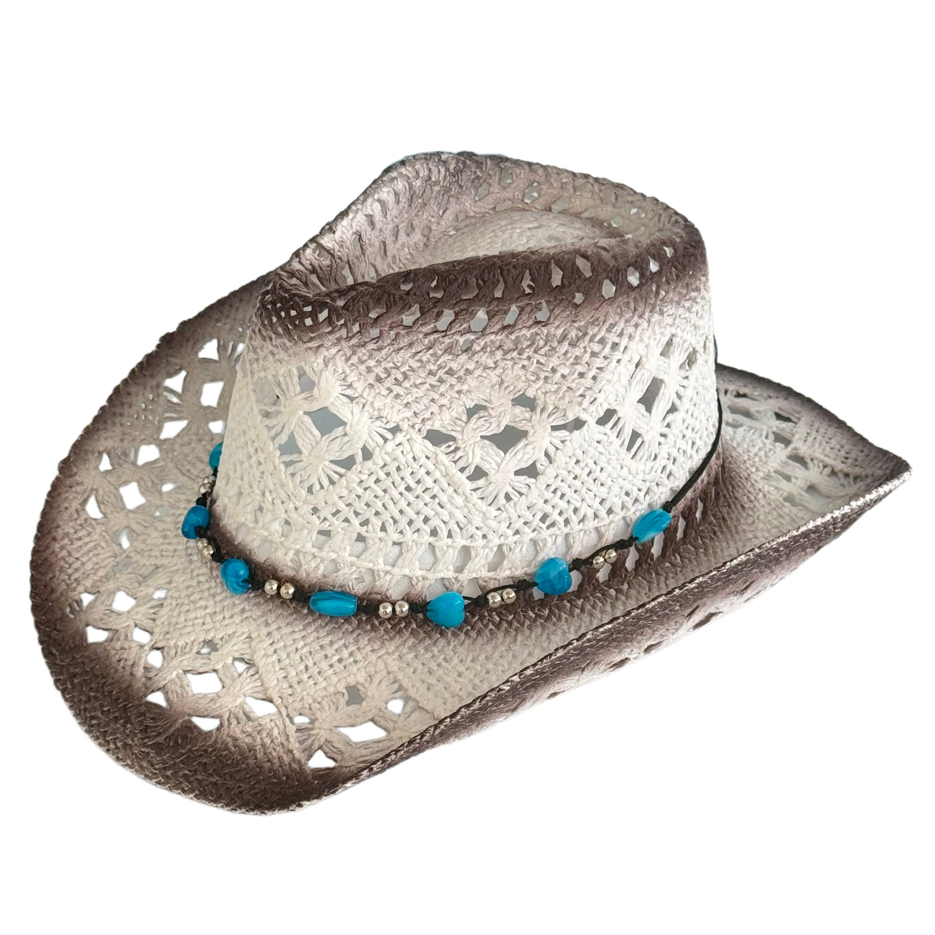 Vintage Straw Cowboy Hat For Beach Holidays And Summer Vacation_voghion.com
