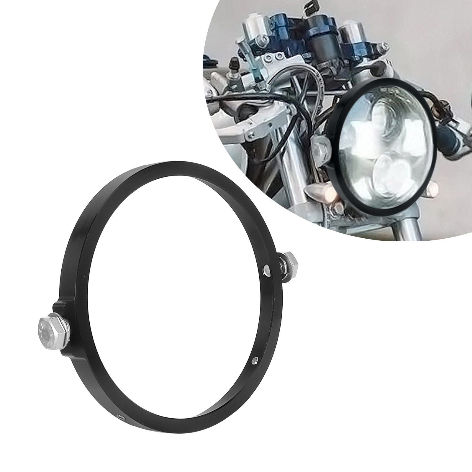 Motorcycle Led Light Wrangler Headlight Fixed Mounting Bracket Headlight Cover Headlight Ring Modification Universal Accessories Light