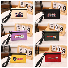 动漫大侦探柯南零钱包布艺手腕收纳袋钥匙包硬币零钱袋卡包储物袋