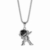 Astronaut for beloved hip-hop style stainless steel, necklace suitable for men and women, space pendant, sweater