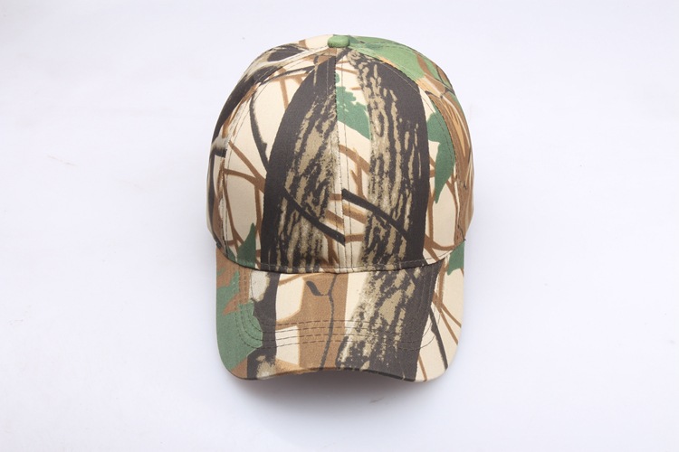 Outdoor Sun Protection Quick Drying Hat With Jungle Leaves Men's And Women's Camouflage Fashionable Baseball Cap_voghion.com