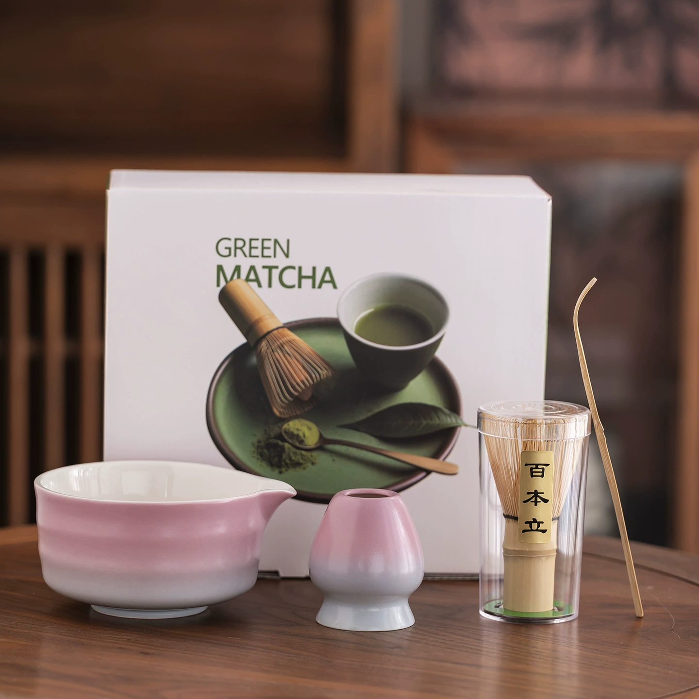 Wavy Ceramic Matcha Tea Set, Chinese-style tea cup and tools kit, multi-style options