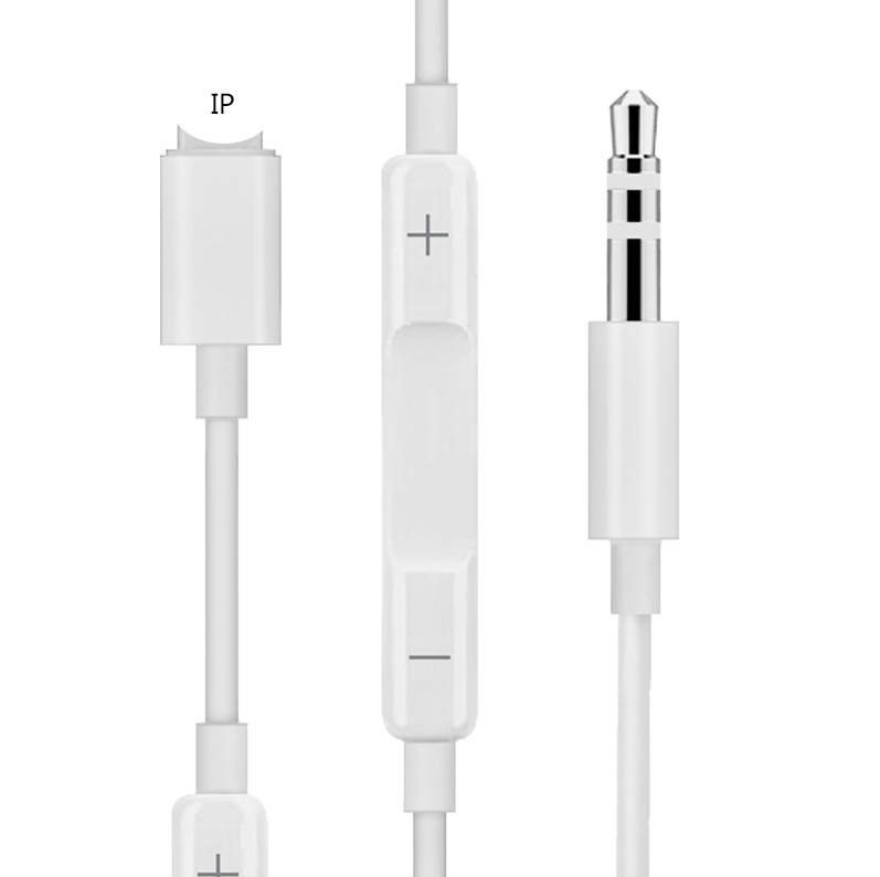 適用蘋果轉3.5mm音頻轉接線 iPhone12帶線控調節音量手機轉接線