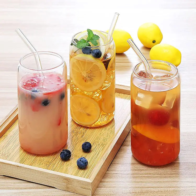 Amazon 16oz Glass Mason Cup Coffee Cup Transparent Glass Cup High Temperature Resistant Straw Coke Cup with Lid Amazon 16oz Glass Mason Cup Coffee Cup Transparent Glass Cup High Temperature Resistant Straw Coke Cup with Lid