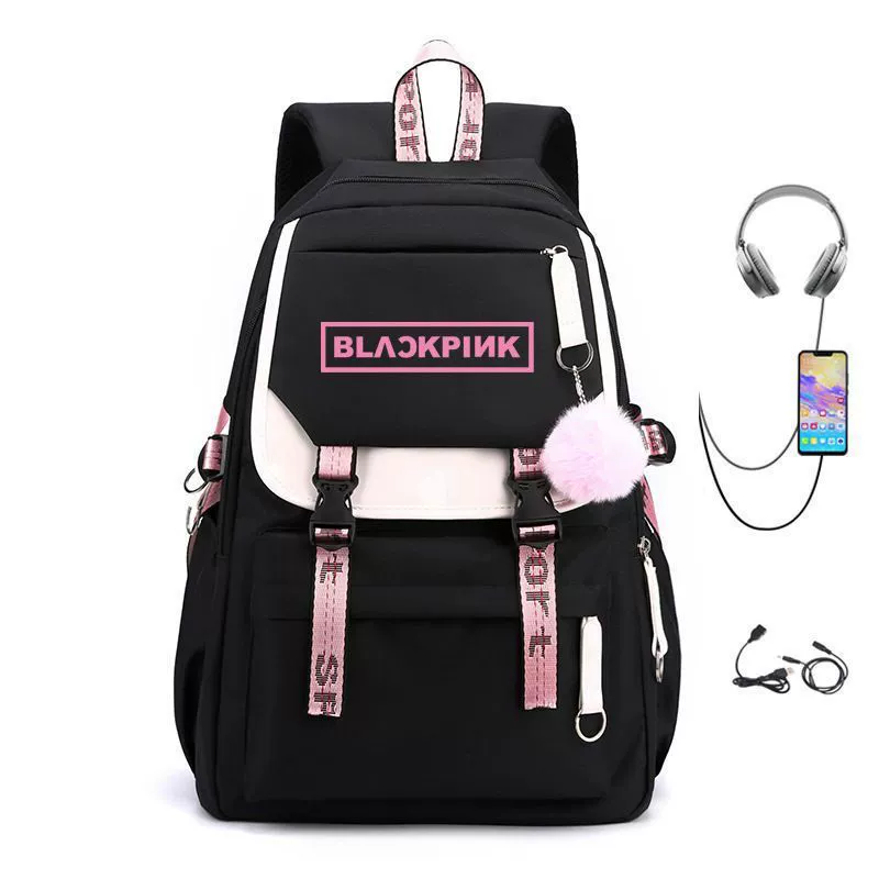 BLACKPINK Park Cai Ying Lisa Jin Zhixiu Same Starbarium Рюкзак Сумка Рюкзак Корейская версия USB