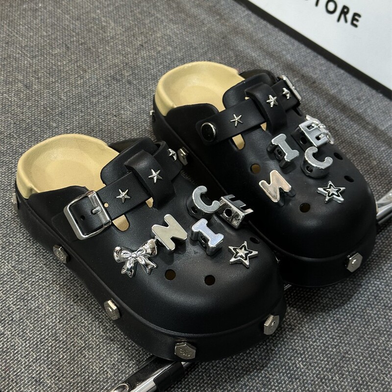 2025 New Spring and Summer Super Popular Thick-Soled 5cm Height-Increasing Clogs Summer Birkenstock Shoes for Outdoor Wear