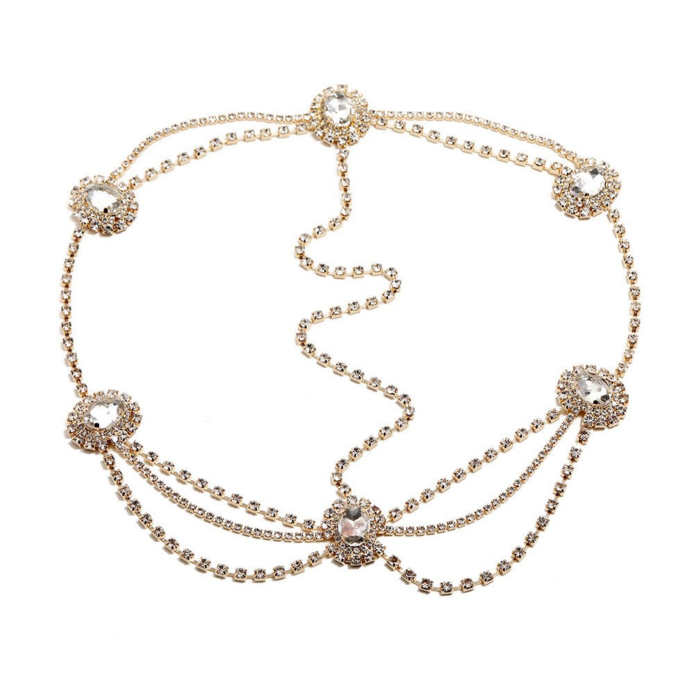 Rhinestone Hair Chain Head Jewelry For Elegant Versatile Styles_voghion.com