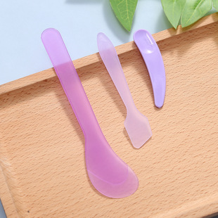 Plastic Mask Stick Candy-Colored Mud Mask Scoop Mask Stick Scraper Mask Adjustment Tool Crescent Spoon Small Scraper Logo Printed