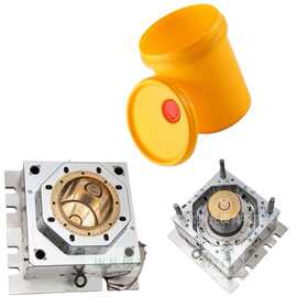 注塑桶模具 美式桶机油桶图片 磨具设计 模具制造价格