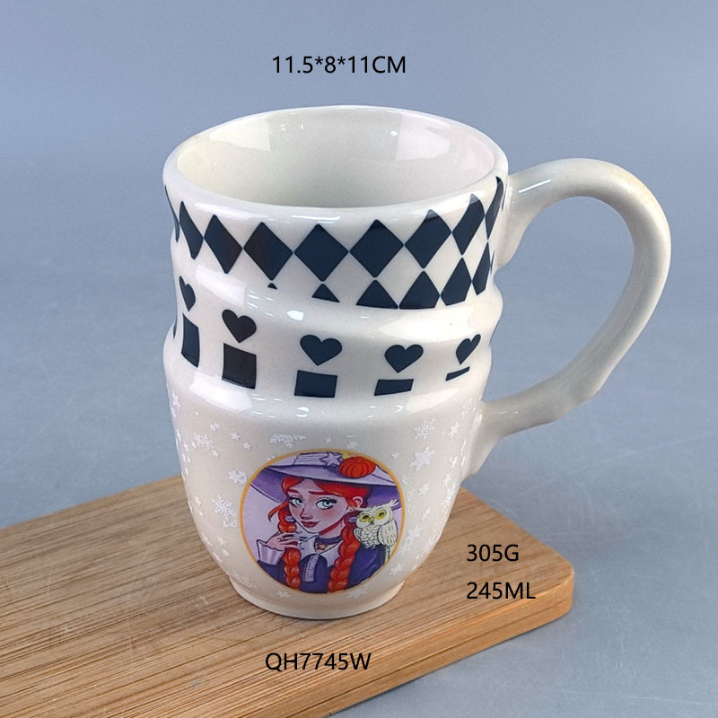 Alicia en el País de las Maravillas tazas de agua creativas tazas de cápsula personalidad de dibujos animados tazas de cerámica de tres capas tazas de café tazas