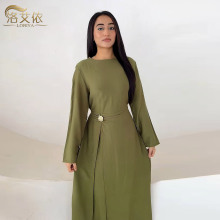 Loriya2025纯色简约连衣裙LR1077