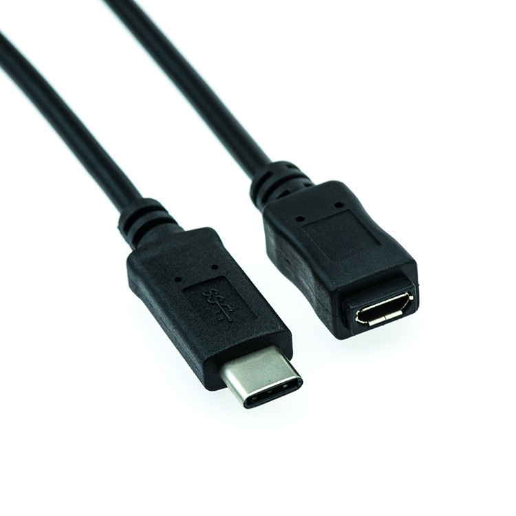 Suitable for Letv mobile phone USB-C USB 3.1 type C male to Micro USB 5pin female data charging