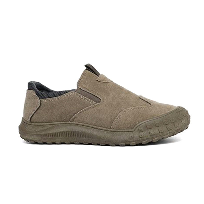 Giày lười nam xỏ chân đế mềm, giày thường ngày dễ phối, mũi tròn, gót bằng — Màu kaki, Màu xám, Màu đen