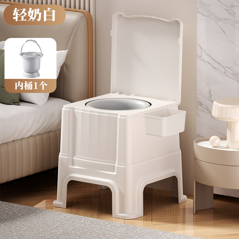 Taburete de inodoro móvil para ancianos, taburete de escupidera junto a la cama, inodoro desodorante para mujeres embarazadas, taburete de inodoro portátil, taburete de inodoro
