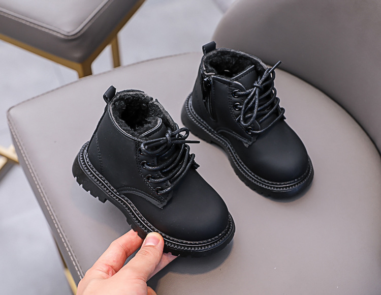 Bottines martin fourrées pour enfant chaussures hiver garçon_voghion.com