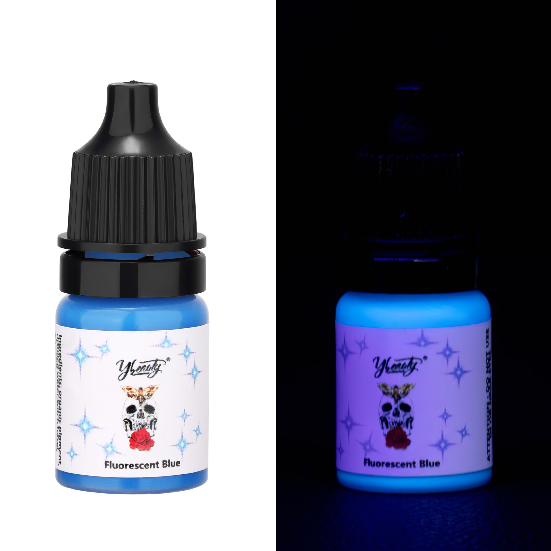 Tinta para tatuajes, pigmento de color para tatuajes 5ml/15ml, tinta fluorescente certificada por la FDA, certificación transfronteriza. image 11