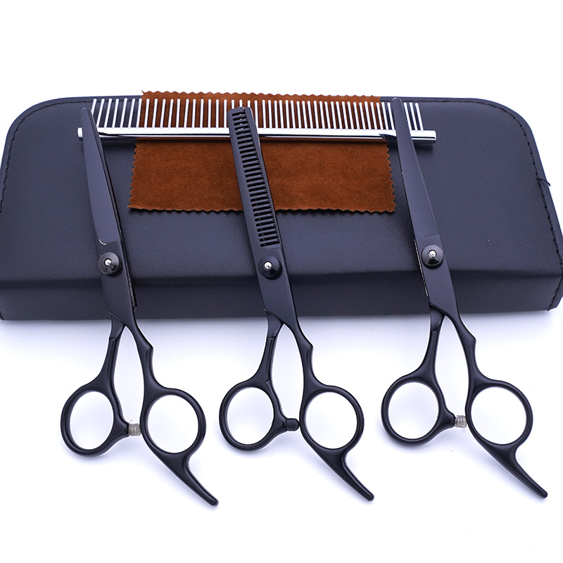 Directo de fábrica de acero inoxidable tijeras para mascotas perro belleza especial tijeras de corte de pelo Teddy corte de pelo traje