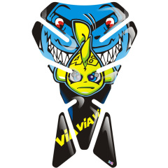 3D DROPLET FISHBONE DECAL FOR MOTORCYCLE GAS TANK - Yellow Dragon Phantom GW250 Motorcycle Gas Tank Decal R1 Fishbone Pattern