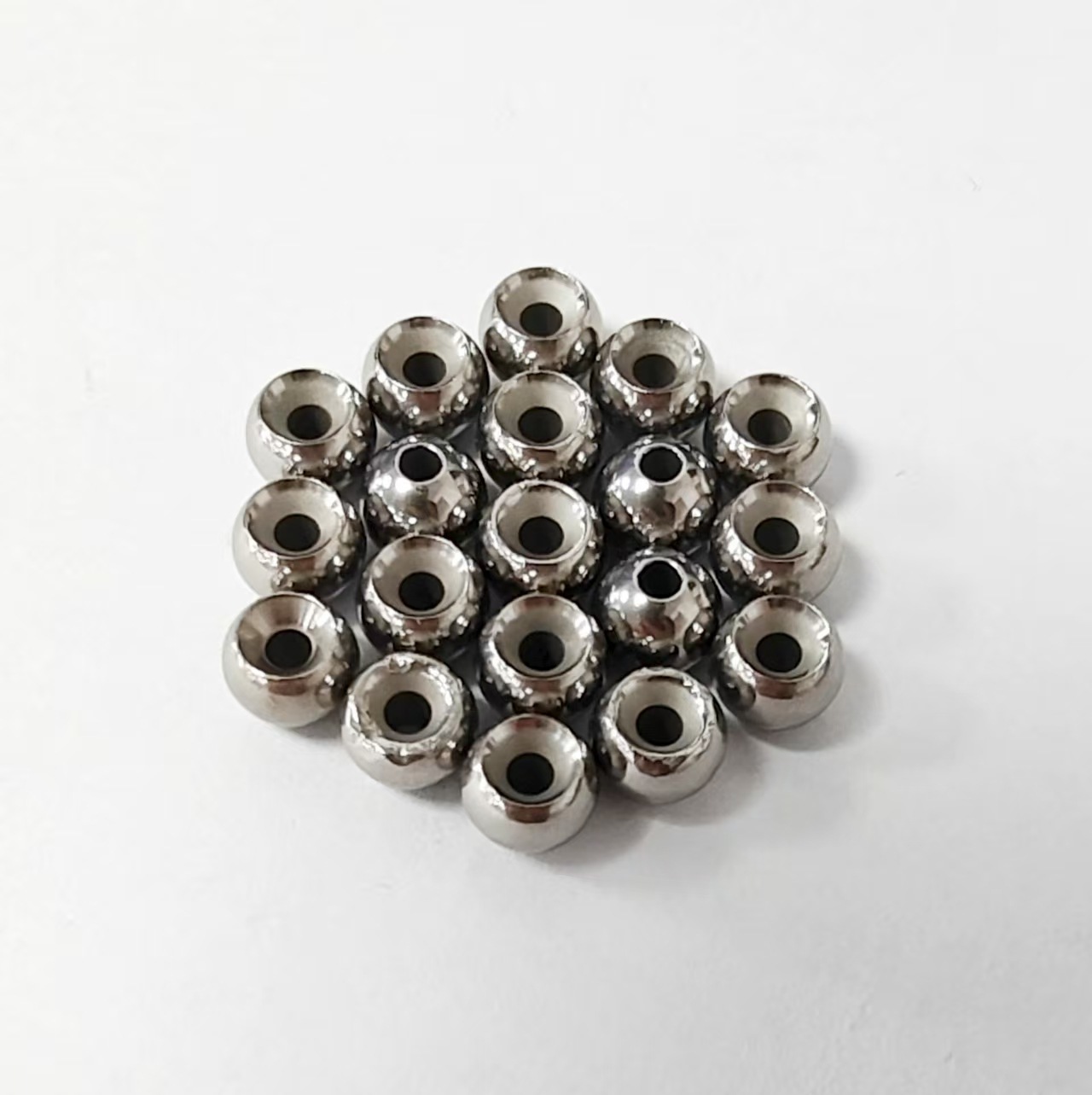 Tungsten Steel G-Shaped Slotted Hole Beads, Essential for Fly Fishing, Available in Various Sizes and Colors