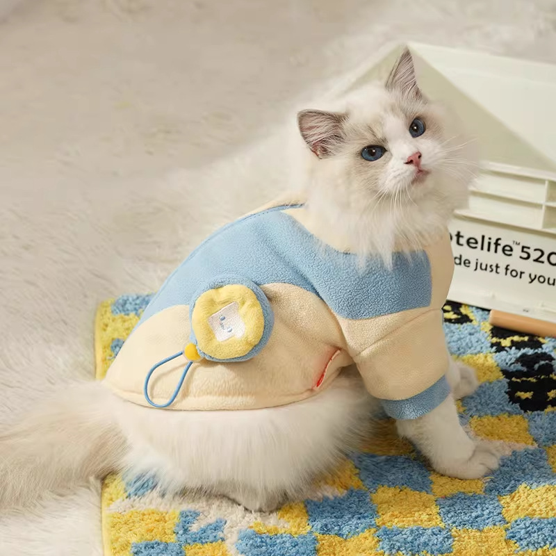 Ropa para gatos, suéter cálido de invierno para gatos Ragdoll, estilo otoño-invierno, ropa para gatitos, entrega directa transfronteriza en 48 horas