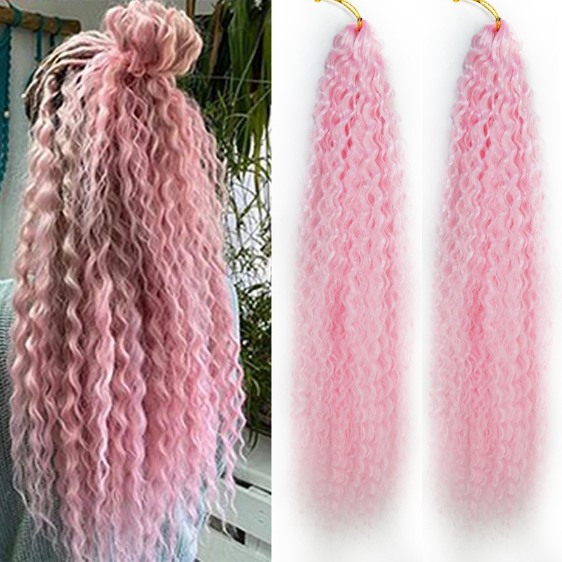 Cross-Border European and American Female Brazilian Braids Deep Twist Brazilian Curly Braids Small Curly Chemical Fiber Wig