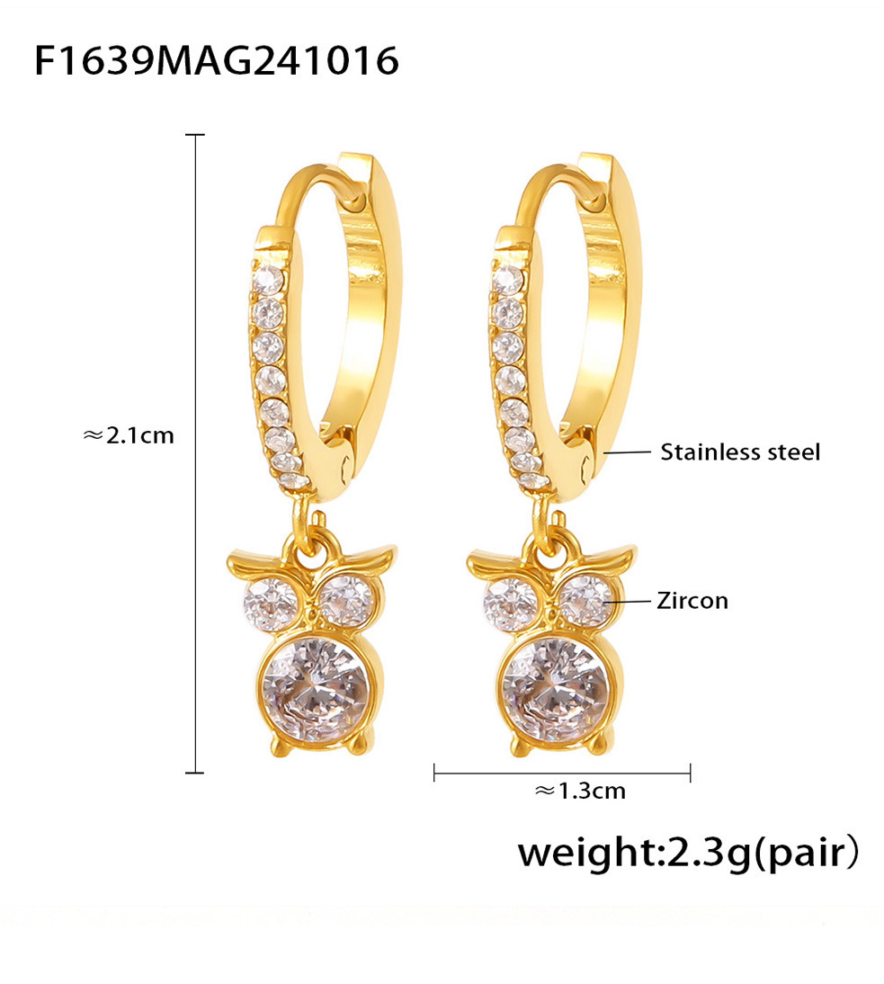 Sugar Cube Geometric Zircon Earrings Hand Inlaid Diamond Jewelry_voghion.com