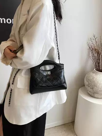 2024 spring and summer new Chanel style retro fashion women's bag chain adjustable versatile single shoulder bag crossbody bag