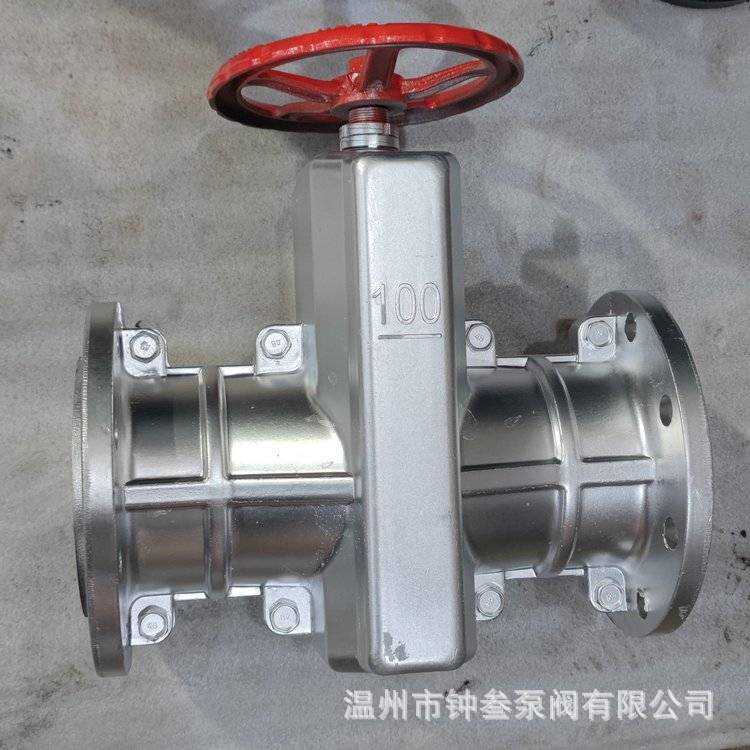 铸钢 碳钢手动管夹阀 GJ41X-10C DN400 直通式法兰管夹阀 胶管阀