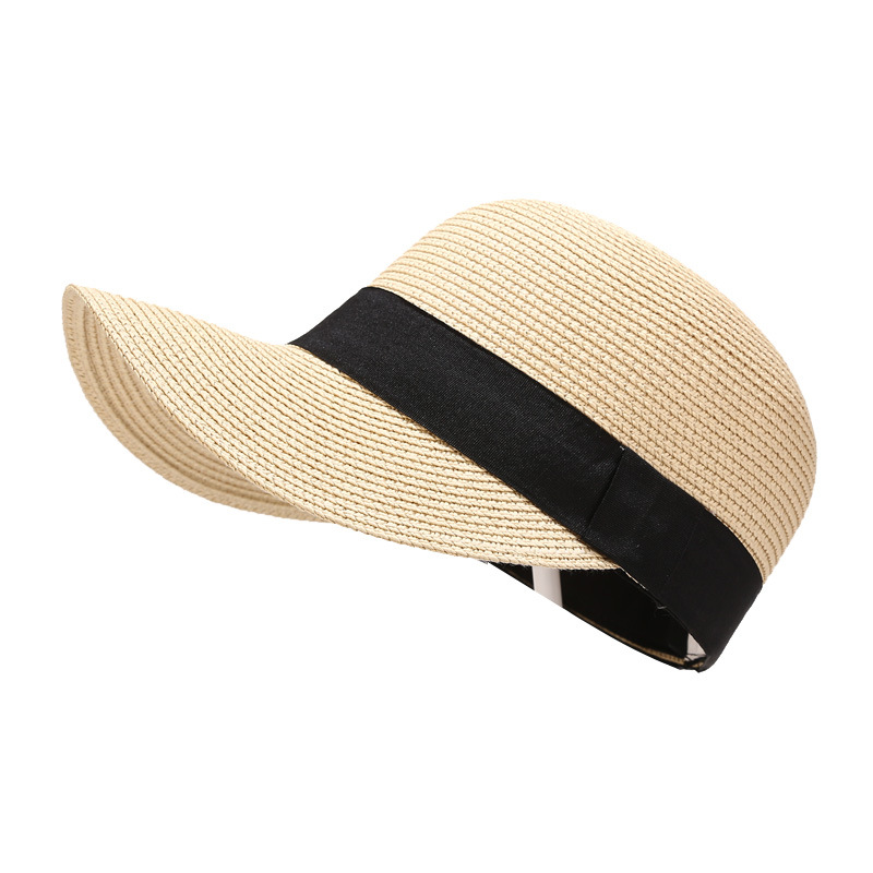 امرأة الأساسي اللون الصامد طنف كبيرة قبعة الشمس display picture 1