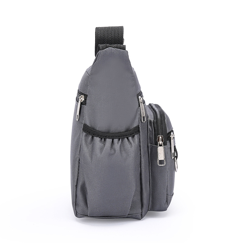 Bolso horizontal de gran capacidad, multi-cremallera, bolso de hombre, bolso de negocios, bolso de ocio al aire libre, mochila para hombres