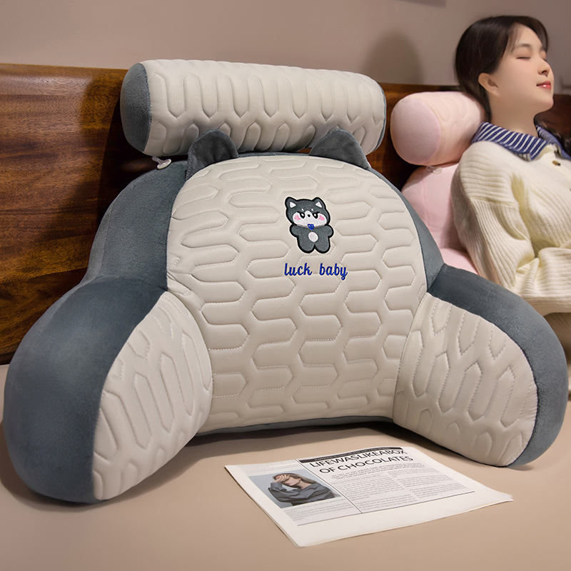 Bingdoudou ベッドサイドクッション ソフトパッケージベッドクッション 大型背もたれクッション 枕 睡眠ソファ 腰保護 ベッドサイド背もたれ|undefined