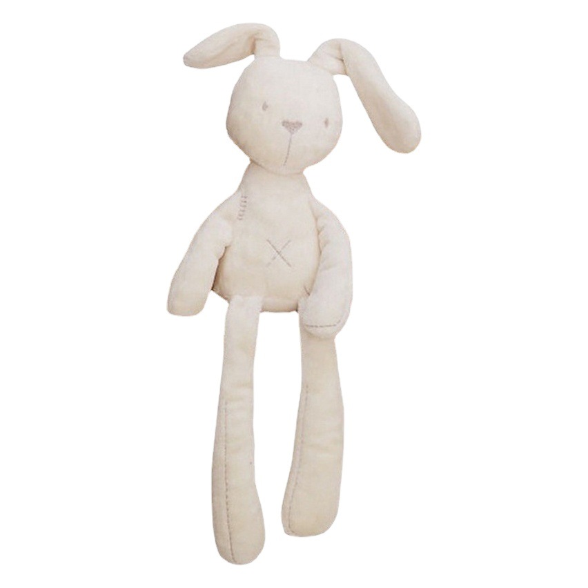 Juguete de peluche de conejo de patas largas para dormir, juguete de consuelo, muñeco de conejo bebé, campana de cama, entrenamiento sensorial