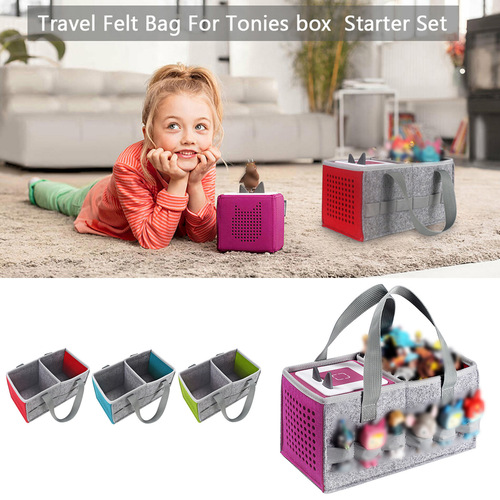 Toniebox Audio Player Starter Set Storage Bag Felt Tote Bag Speaker Storage Pouch