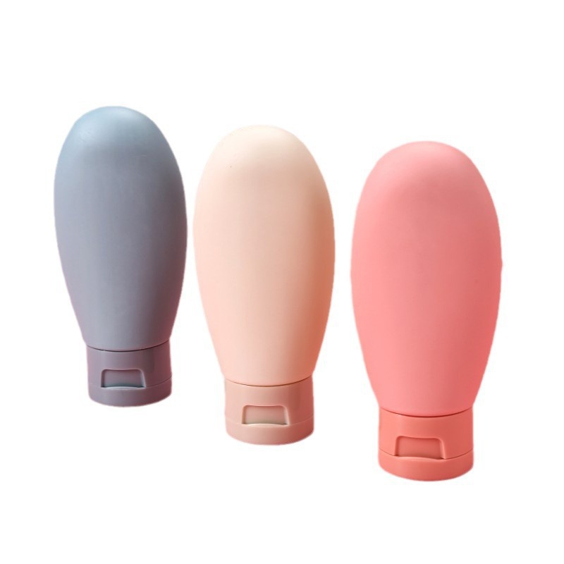 Viaje botella de paquete champú baño botella abierta botella de cosméticos de color extrusión botella de loción