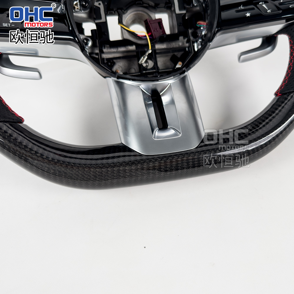 Suitable for Mercedes-Benz A- Class C- Class E-Class GLA GLC GLB GLE carbon fiber steering wheel dragonfly disc old change new modification