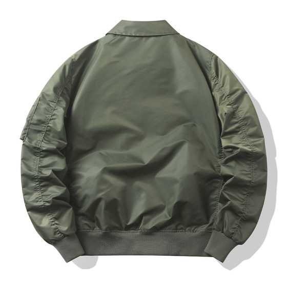 Autumn and Winter tough guy lapel coat live broadcast supply [Cotton/thin] pilot jacket men's flight jacket