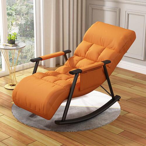 Rocking chair lounge chair balcony home use leisure Nordic style rocking chair adult bedroom lazy sofa living room nap chair