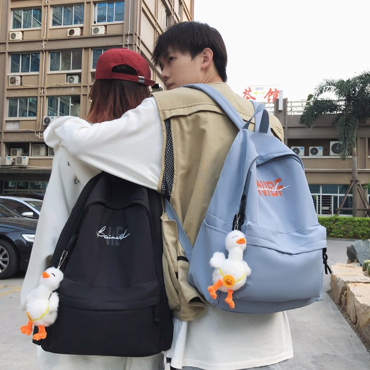 New Japanese Ins Style Schoolbag Women's Simple Casual Travel Backpack Men's Korean-style Harajuku College Student Backpack