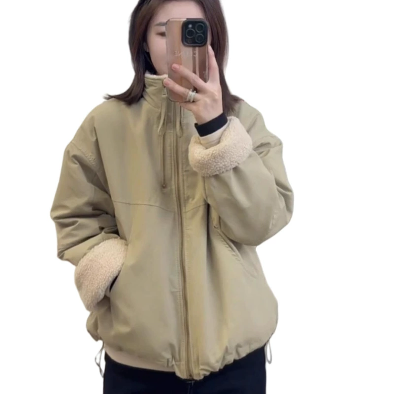 Ретро бархатная зимняя куртка-пуховик, oversize, для подростков