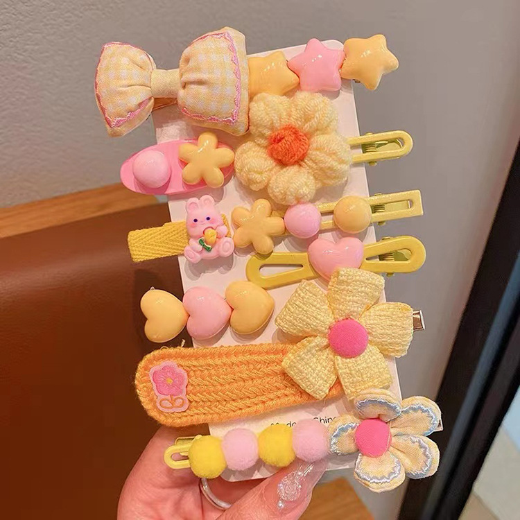 Tocado de horquilla para niños clip de flequillo para niñas clip lindo para niñas 2023 Nuevo bebé pequeño clip de horquilla accesorios para el cabello