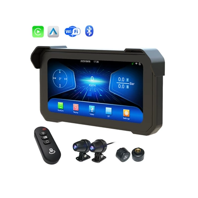 Wireless Motorcycle Carplay Screen, Motorcycle driving recorder